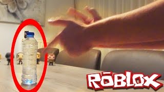 ROBLOX BOTTLE FLIP OBBY but everytime I die I do the Water Bottle Flip Challenge in real life.