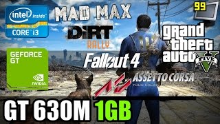 Gaming on GeForce GT 630M: GTA5, Fallout 4, DiRT Rally, AC, Mad Max