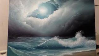 Как написать море маслом . Глаз циклона .