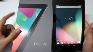Nexus 7 Tablet Unboxing & first boot