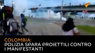 Colombia: polizia spara proiettili contro i manifestanti