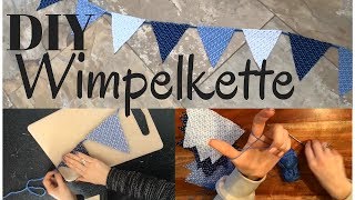 DIY Wimpelkette aus Stoffresten | stefolina