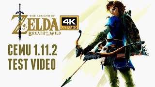 CEMU 1.11.2 The Legend of Zelda Breath Of The Wild 4K