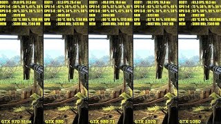 GTX 1080 Vs GTX 1070 Vs GTX 980 TI Vs GTX 980 Vs GTX 970 Crysis 3 Frame Rate Comparison