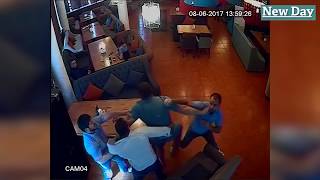 Драка авторитетных предпринимателей в Волгоградском ресторане попала на видео