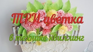 Мастер-класс "Цветочки в технике квиллинг"