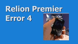 Relion Premier Error 4