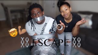 DUCT TAPE CHALLENGE PART 2 ? ( Can HE ESCAPE ? )