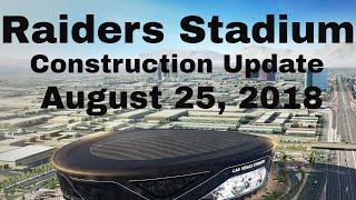 Las Vegas Raiders Stadium Construction Update 08 25 2018