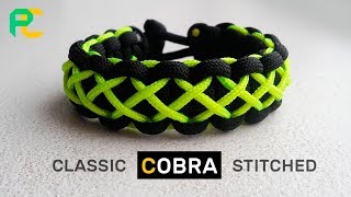 Paracord Bracelet - Cobra Stitched with Minicord