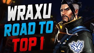 WRAXU HANZO MAIN! RANK 1 HANZO! [ OVERWATCH SEASON 9 TOP 500 ]