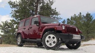 2013 Jeep Wrangler Sahara 0-60 MPH On Road Review: Jeep Week Video # 2