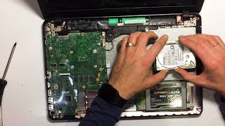 Разборка Asus 540L для замены HDD на SSD