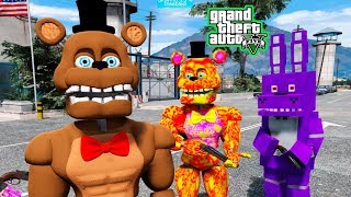 ПРИКЛЮЧЕНИЯ АНИМАТРОНИКОВ ПОБЕГ ИЗ ТЮРЬМЫ ФРЕДДИ ФНАФ  ГТА 5 GTA Multi Pulti