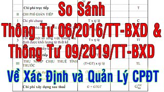 So sánh Thông tư 09/2019/TT-BXD ngày 26/12/2019 với Thông tư 06/2016/TT-BXD ngày 10/3/2016