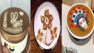 Amazing Cappuccino Latte Art Skills | Рисунки на кофе. Латте арт лучшие. Капучино рисунки
