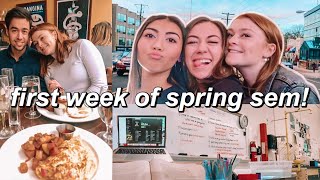 college WEEK in my life: spring semester!