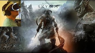 Skyrim VR стрим на русском. VR игра. Виртуальная реальность.