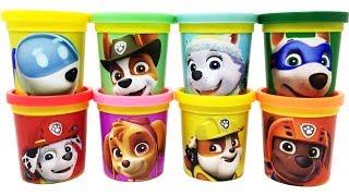 Paw Patrol Play-Doh Can Heads&Toys Robo Dog Apollo Tracker Everest Rubble Zuma Marshall Skye