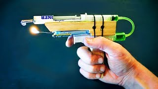 Как сделать самодельный клеевой пистолет из шприца.
