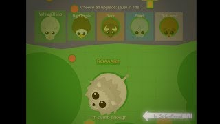 Mope.io | Getting rares (P2) | I UPGRADED FROM WHITE LION TO WHITE RHINO