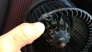 Снятие моторчика печки Nissan Note