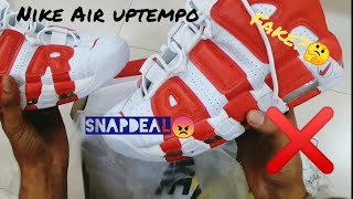 Do not order Nike Air uptempo from Snapdeal #unboxing #nikeair #uptempo stempo shoes