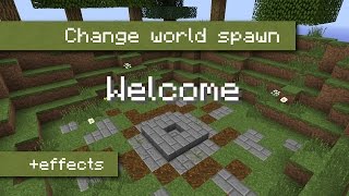 How to set the world spawn to a single block using command blocks | 1.8 [Tutorial | English]
