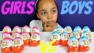 20 Kinder Joy Girls vs Boys