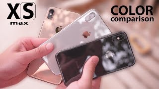 iPhone XS (Max) GOLD vs SPACE GREY vs SILVER!