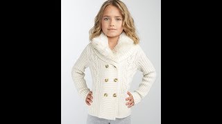 Вязаный Кардиган для Девочки Спицами - 2019 / Knitted Cardigan for Girl with Knitting Needles