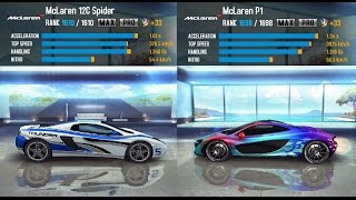 ASPHALT 8 AIRBORNE: McLaren 12C Spider vs. McLaren P1