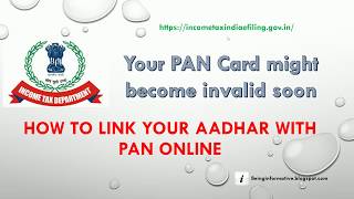 How to link your Aadhar number with PAN card online (English)
