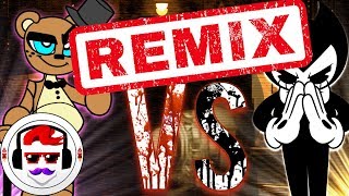 Five Nights at Freddy's VS Bendy and the Ink Machine [REMIX] | Freddy vs Bendy | Rockit Gaming
