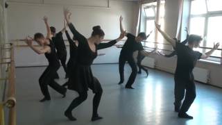 Юля Вакула и Паша Скоров. Экзамен по танцу 1 курса. Средневековый танец