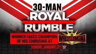 30 Man Royal Rumble Match | Royal Rumble 2019