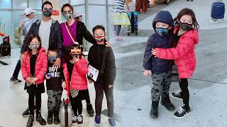 Nhà Lý Hải Minh Hà đi du lịch mùa dịch bệnh,cũng không quên sắm khẩu trang thời thượng cho các con