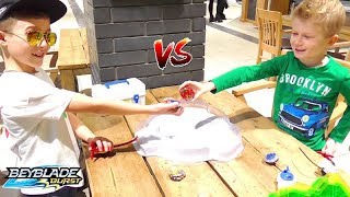 МишанЯ вызвал на Бой vs Мини Коржик Бейблейд Битва - Турнир по БейБлэйд Между каналами