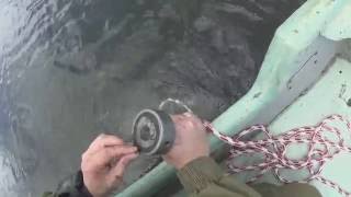 Поисковый магнит. Поиск магнитом с лодки