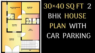 1200 SQ FT HOUSE PLAN ! 30× 40 SQ FT MAKAN KA NAKSHA