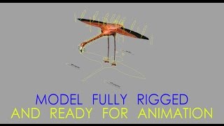 Flamingo Rig Preview Maya.
