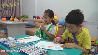 Lớp Học Vui Nhộn Tập 4 - Học Sinh Bá Đạo Ăn Vụng Xúc Xích Trong Giờ Học Tô Màu Hình Học Cơ Bản