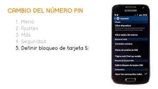Tutorial SAMSUNG GALAXY S4 MINI Cambio de PIN