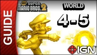 New Super Mario Bros. 2 - Star Coin Guide - World 4-5 - Walkthrough