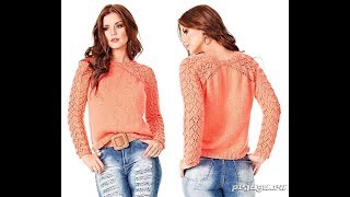 Ажурный Пуловер Спицами - 2019 / Openwork Pullover Knitting Needles / Openwork Pullover Stricknadeln