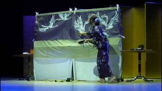 水墨画（sumi-e）実演動画-友朋水墨画展【和の輪　マリーナシティ】
