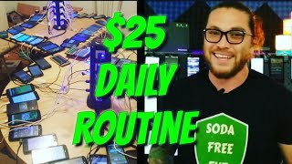 Make Money Online With Phone Farming: 65 Smartphones/13 Static IP Addresses/$25 A Day