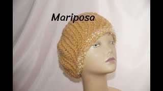 Объемный берет крючком !!!! Gorro de ganchillo