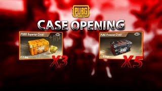 PUBG Mobile - 8 Crates Opening . Rare? ?