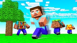 MINECRAFT AVEC LES BLOCS QUI ATTAQUE !